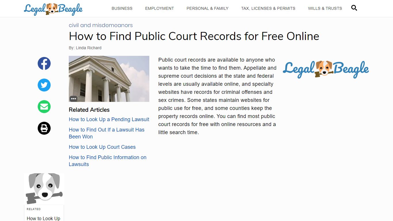 How to Find Public Court Records for Free Online | Legal Beagle